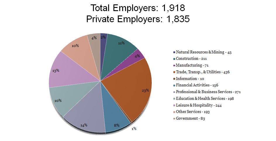 employment breakdown 2016